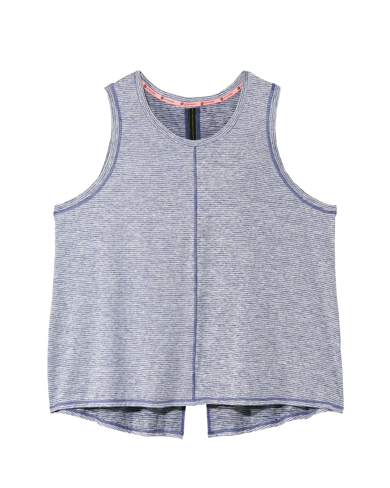Front of plus size Agave Tank with Back Slit Detail by ActiveZone | Dia&Co | dia_product_style_image_id:119204